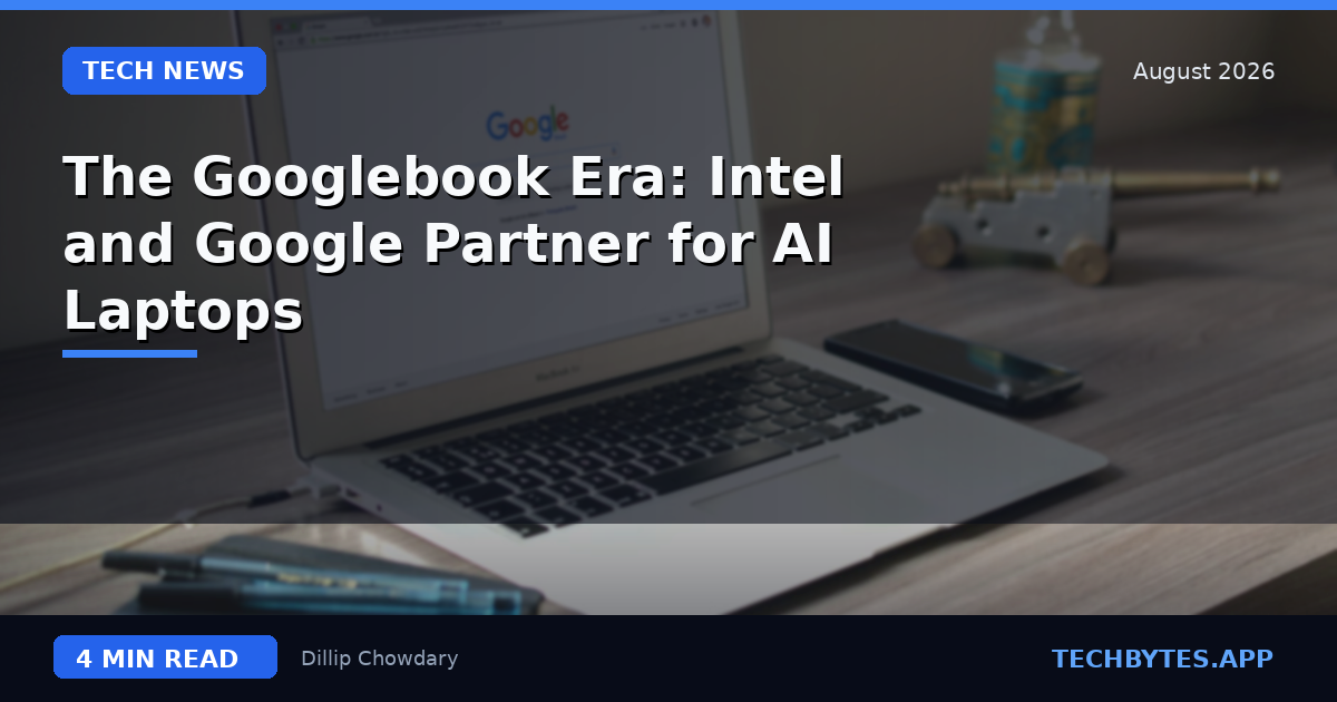 The Googlebook Era: Intel and Google Partner for AI Laptops