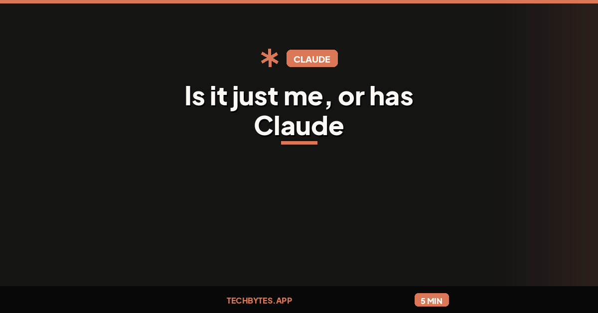 Is it just me, or has Claude Opus gotten worse recently?