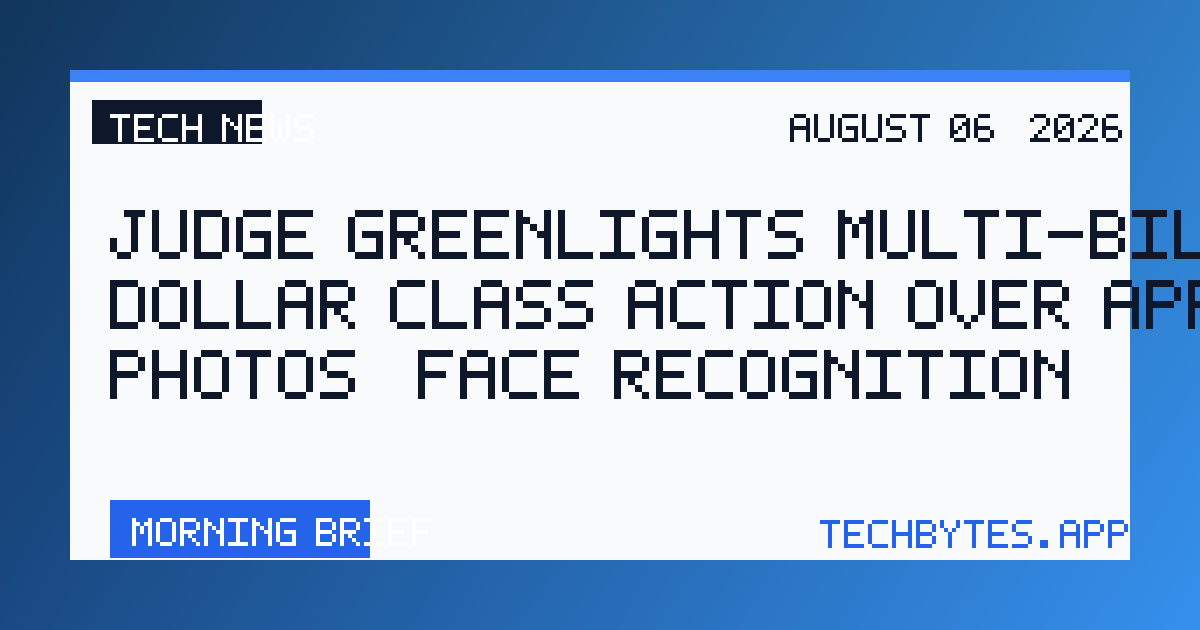 Judge greenlights multi-billion-dollar class action over Apple Photos’ face recognition