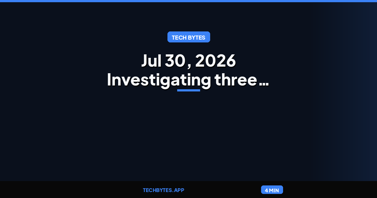 Jul 30, 2026 Investigating three real-world incidents in our cybersecurity evaluations