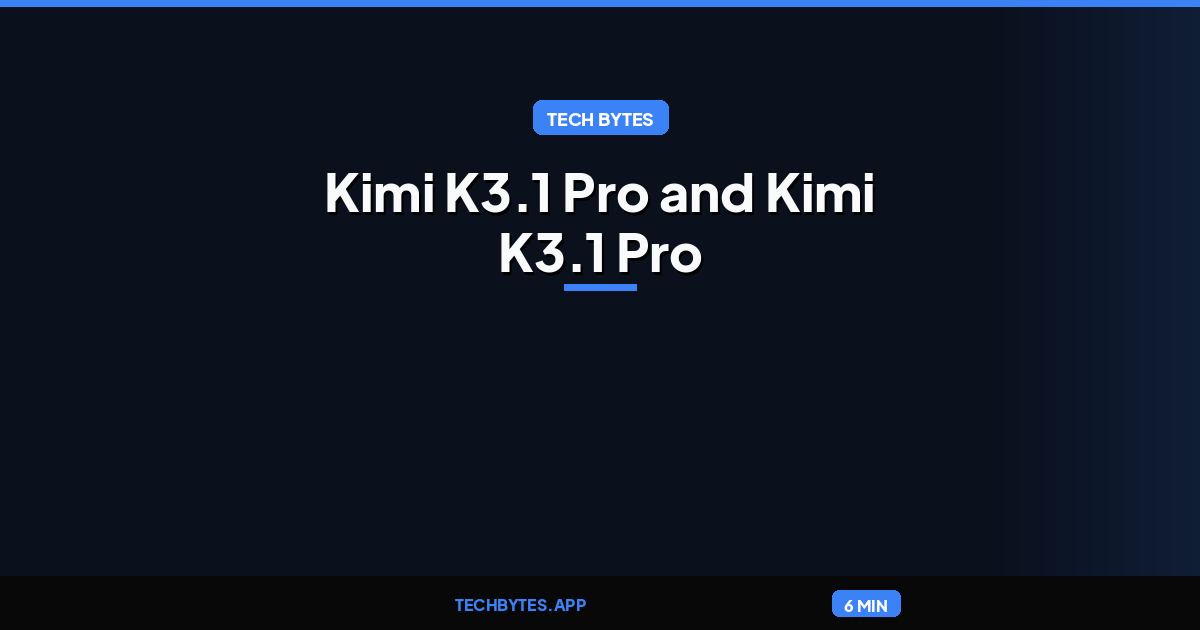 Kimi K3.1 Pro and Kimi K3.1 Pro Highspeed are available now in AI Gateway