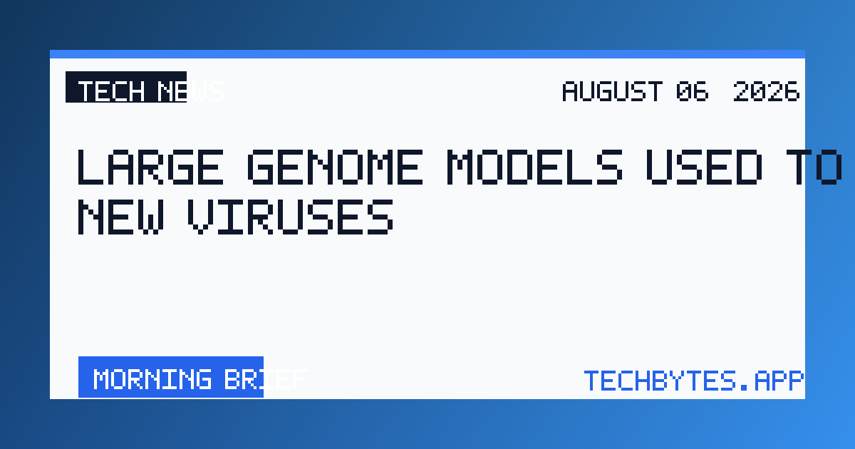 Large genome models used to design new viruses