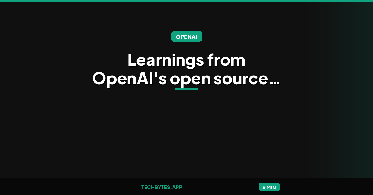 Learnings from OpenAI's open source Codex Repo