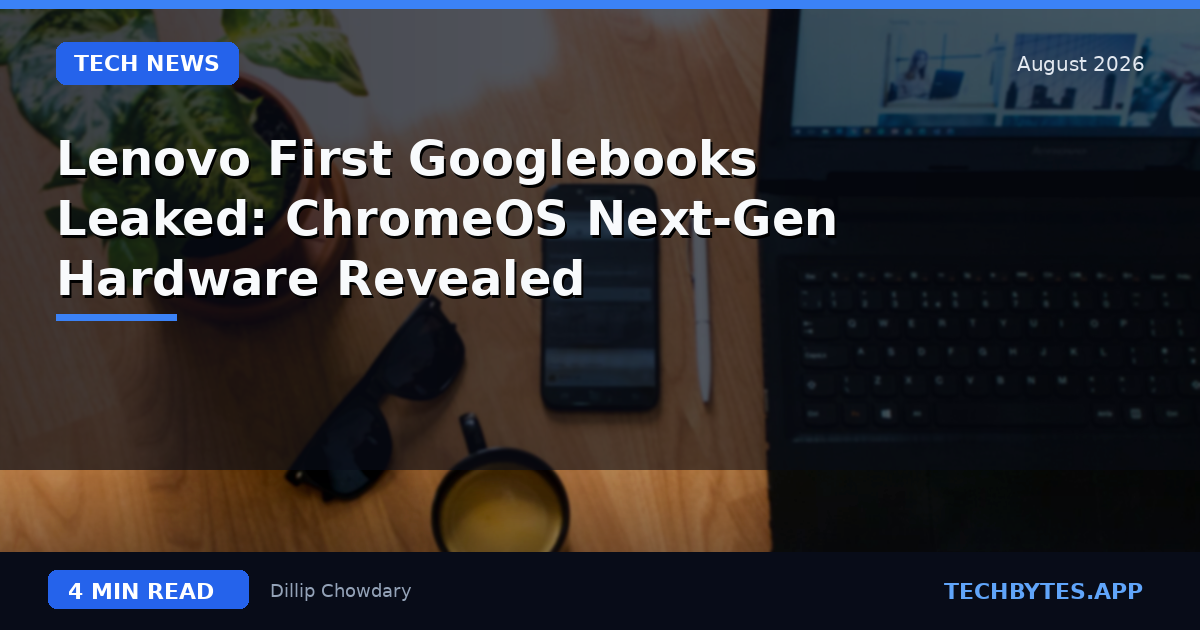 Lenovo First Googlebooks Leaked: ChromeOS Next-Gen Hardware Revealed
