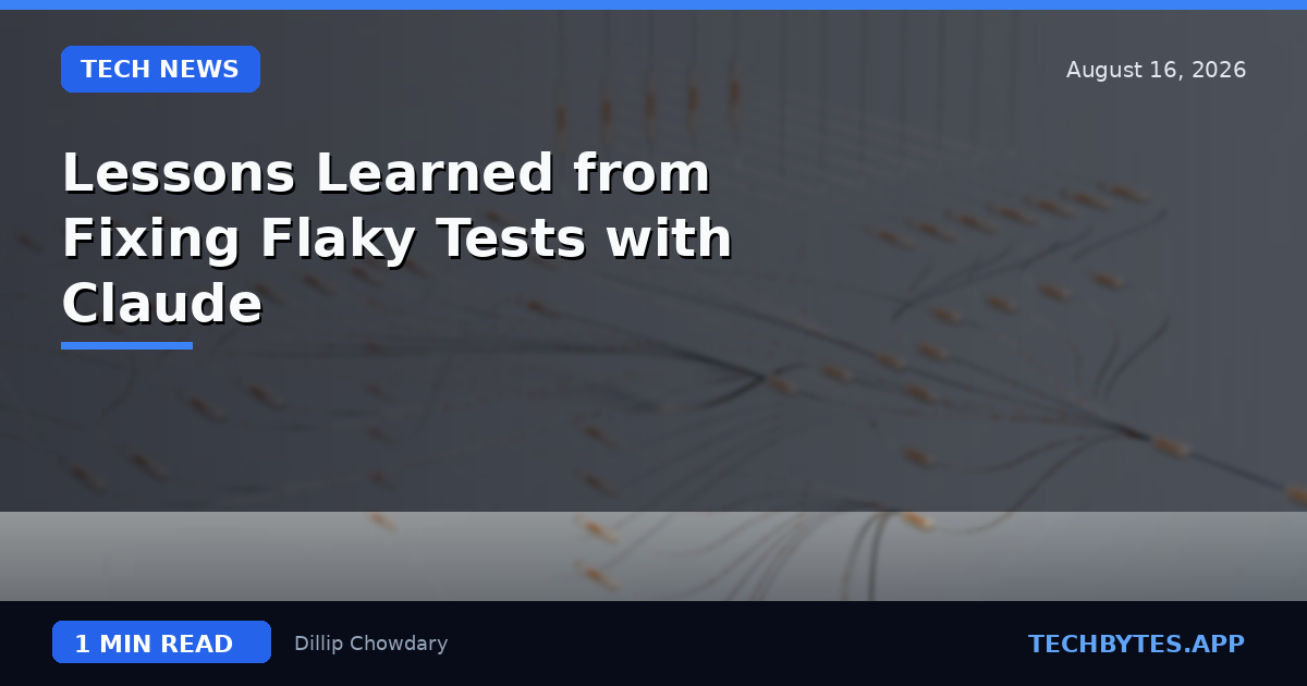Lessons Learned from Fixing Flaky Tests with Claude