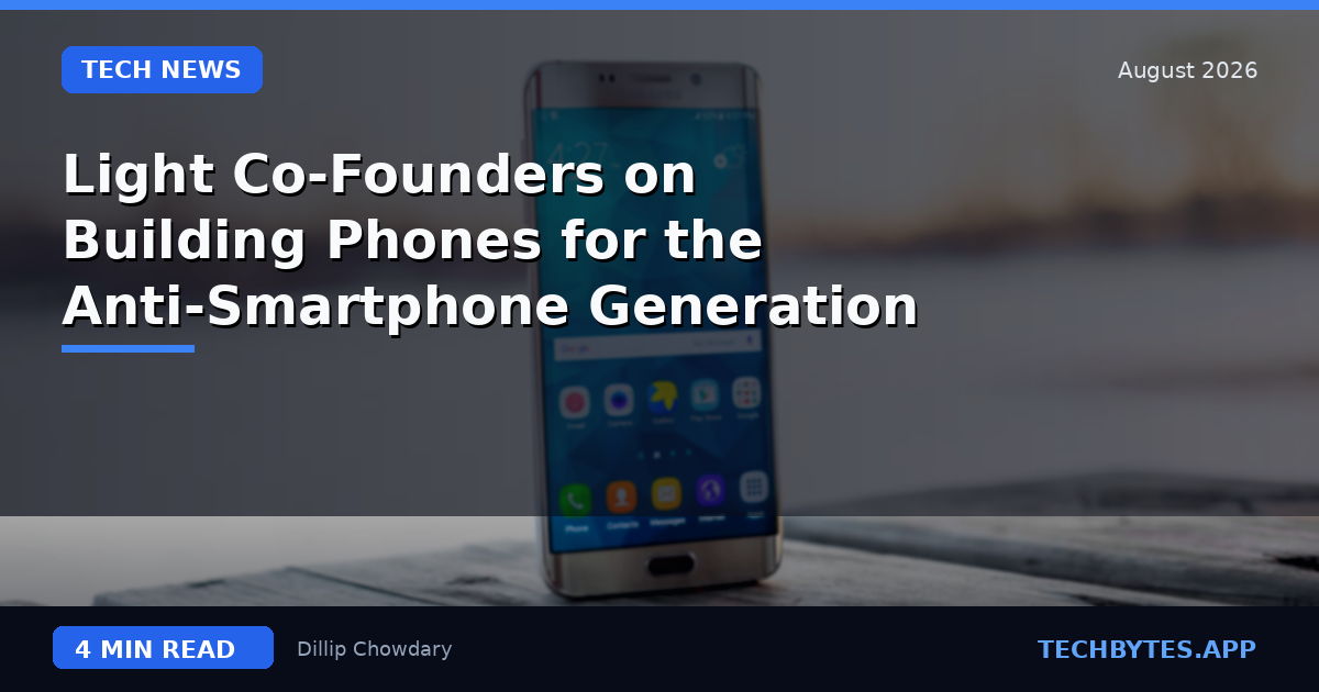 Light Co-Founders on Building Phones for the Anti-Smartphone Generation