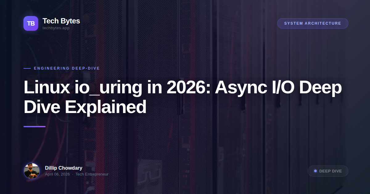 Linux io_uring in 2026: Async I/O Deep Dive Explained