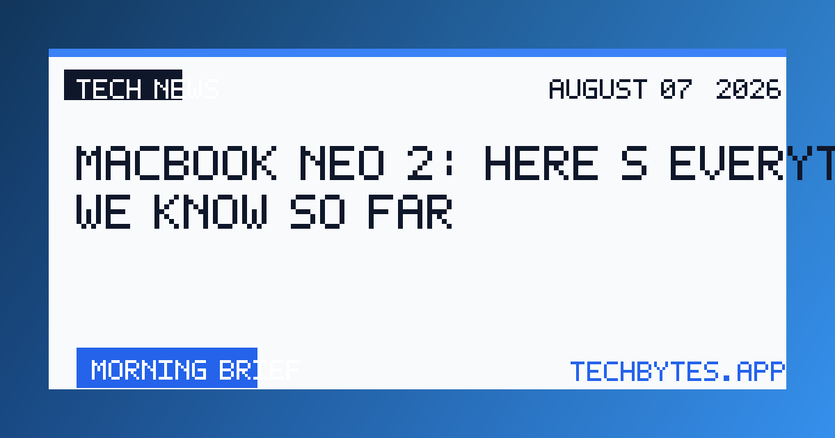 MacBook Neo 2: Here’s everything we know so far