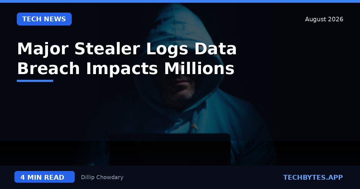 Major Stealer Logs Data Breach Impacts Millions