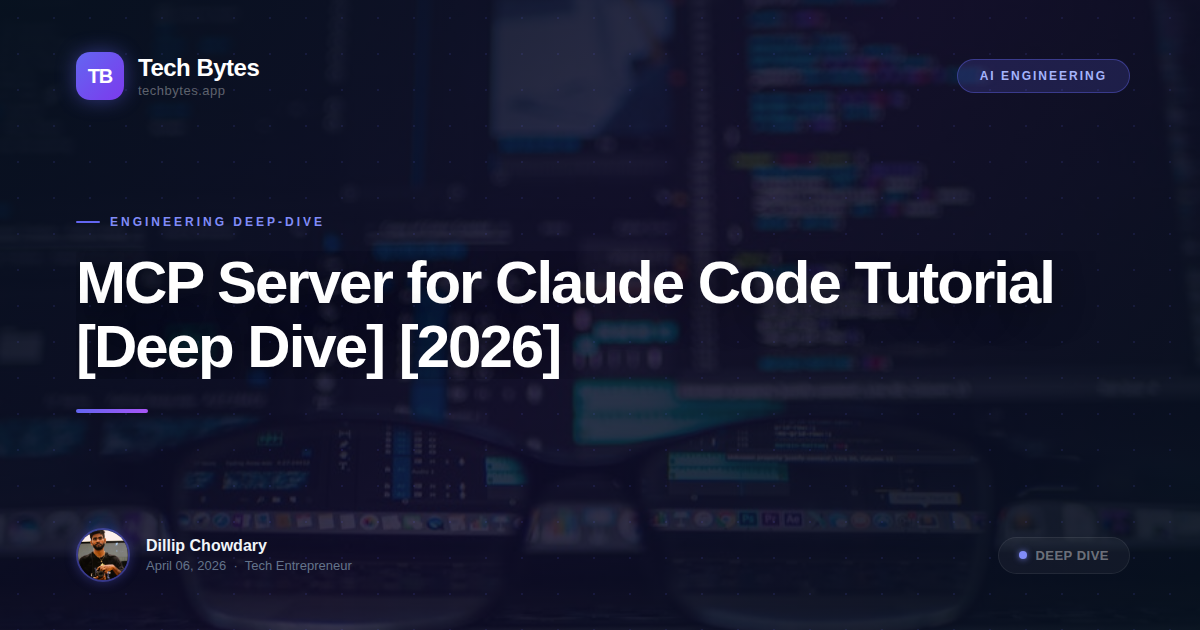 MCP Server for Claude Code Tutorial [Deep Dive] [2026]