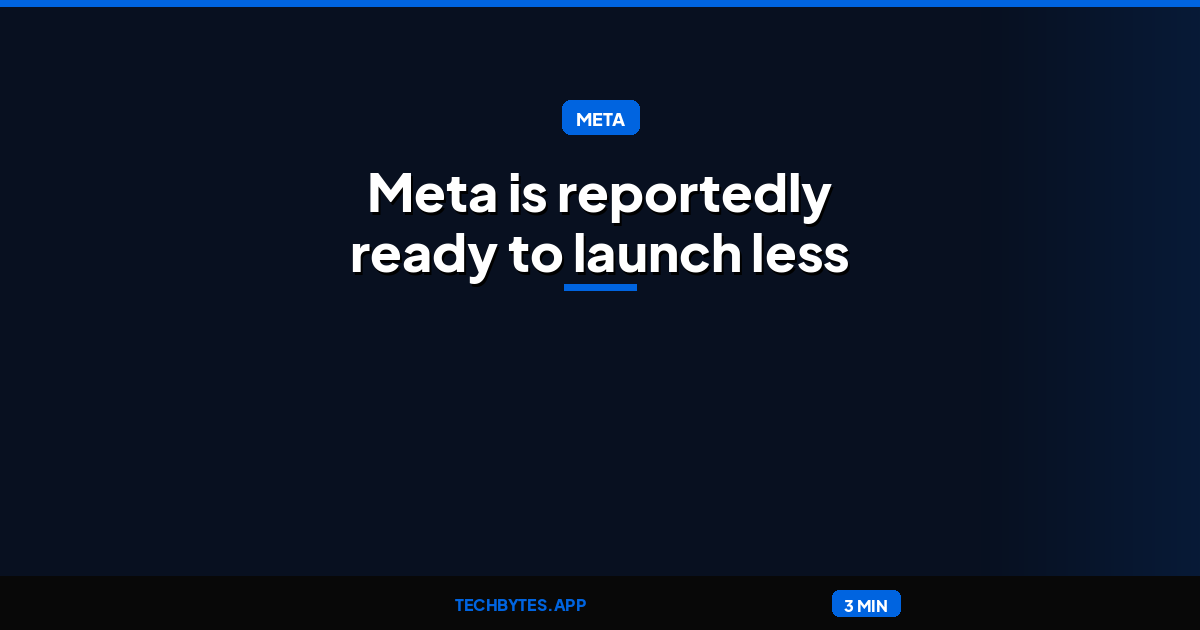 Meta is reportedly ready to launch less pervy smart glasses