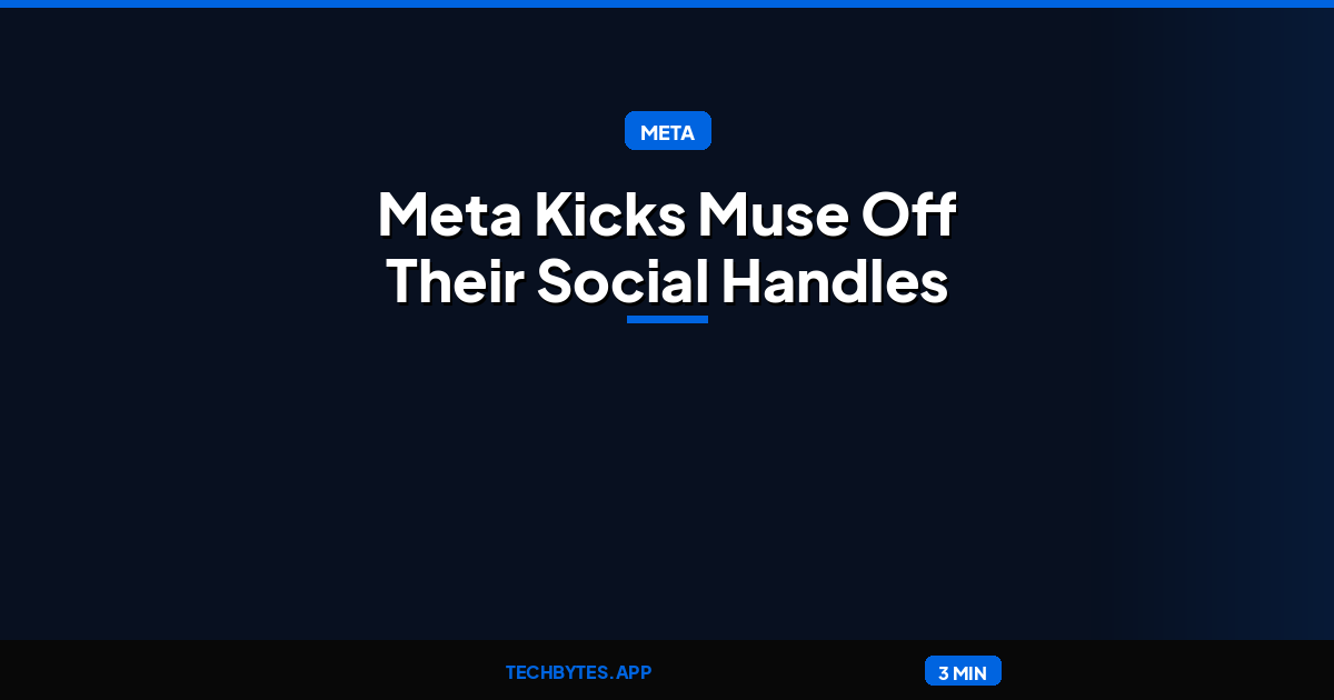 Meta Kicks Muse Off Their Social Handles to Launch New AI Agent
