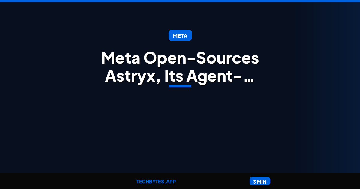 Meta Open-Sources Astryx, Its Agent-Ready React Design System