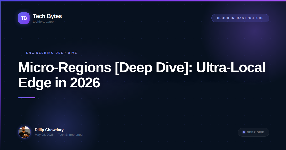 Micro-Regions [Deep Dive]: Ultra-Local Edge in 2026
