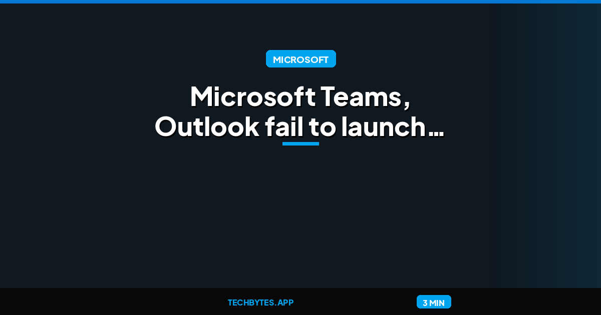 Microsoft Teams, Outlook fail to launch on ARM-based Windows PCs
