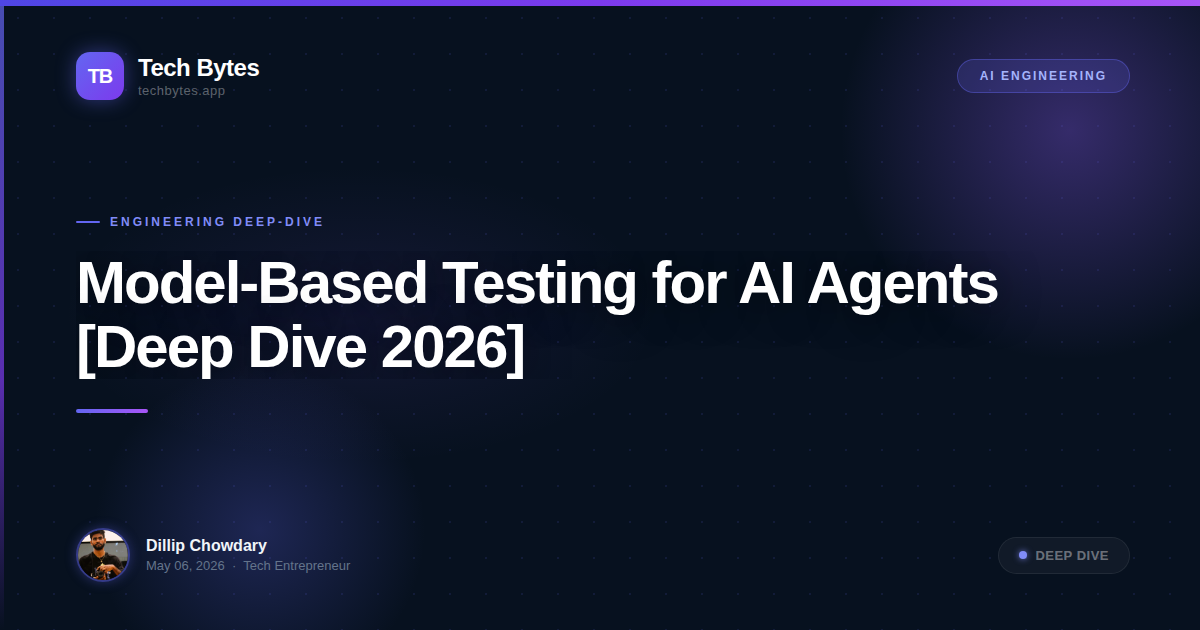 Model-Based Testing for AI Agents [Deep Dive 2026]