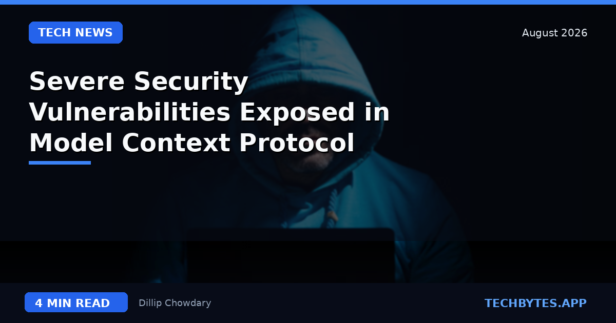 Severe Security Vulnerabilities Exposed in Model Context Protocol