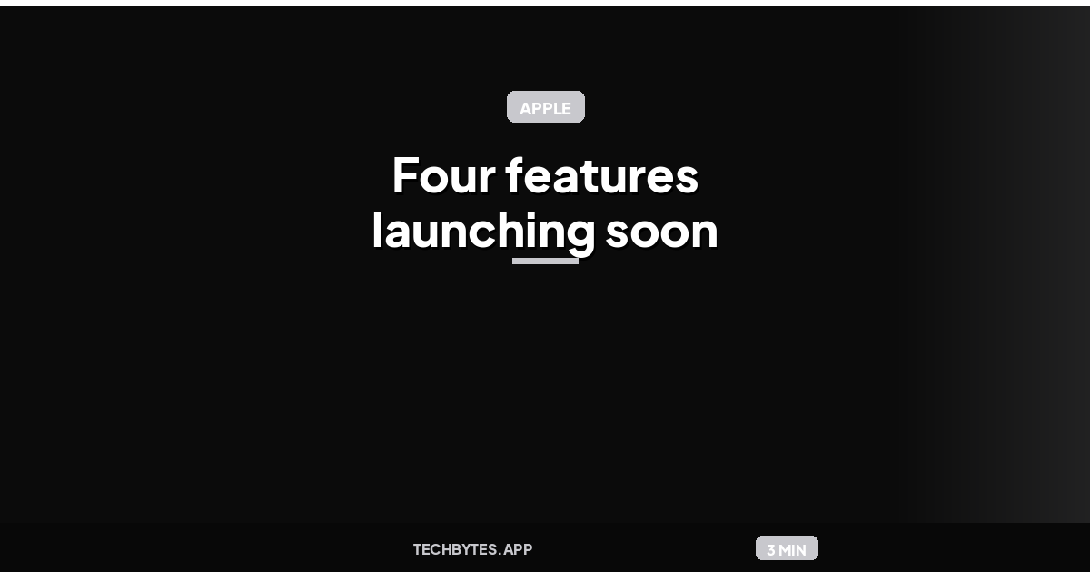 New Apple TV 4K is coming: Four features launching soon