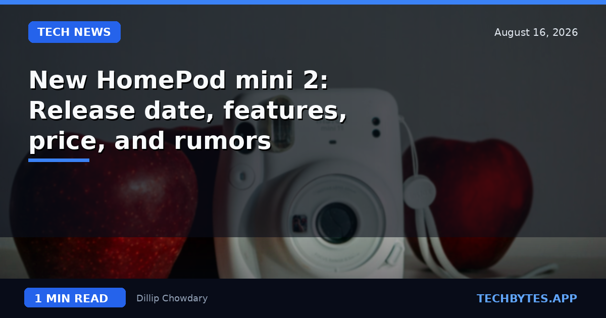 New HomePod mini 2: Release date, features, price, and rumors