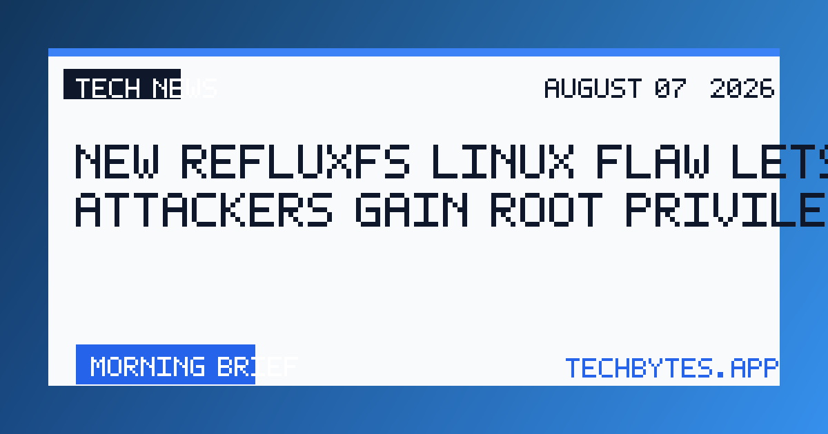 New RefluXFS Linux flaw lets attackers gain root privileges