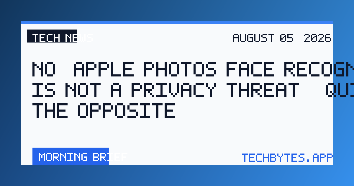 No, Apple Photos face recognition is not a privacy threat – quite the opposite