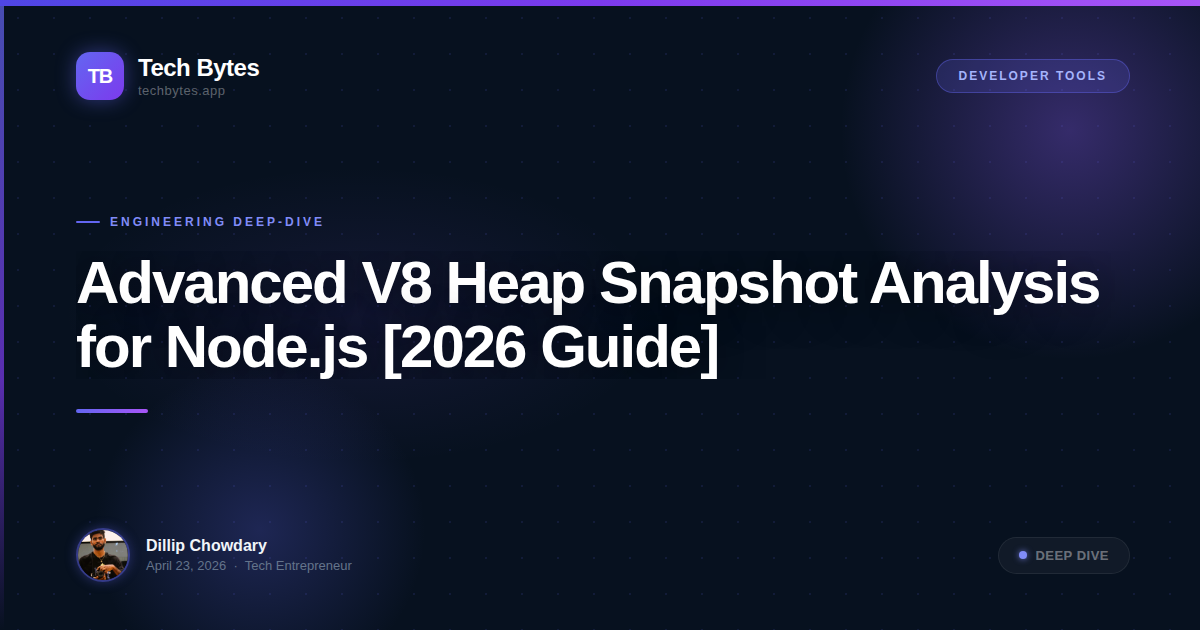 Advanced V8 Heap Snapshot Analysis for Node.js [2026 Guide]