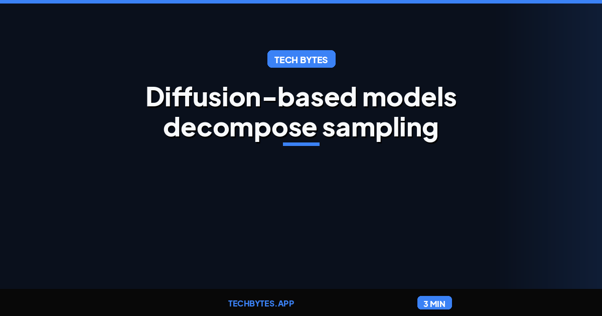 Normalizing Trajectory Models: Diffusion-based models decompose sampling