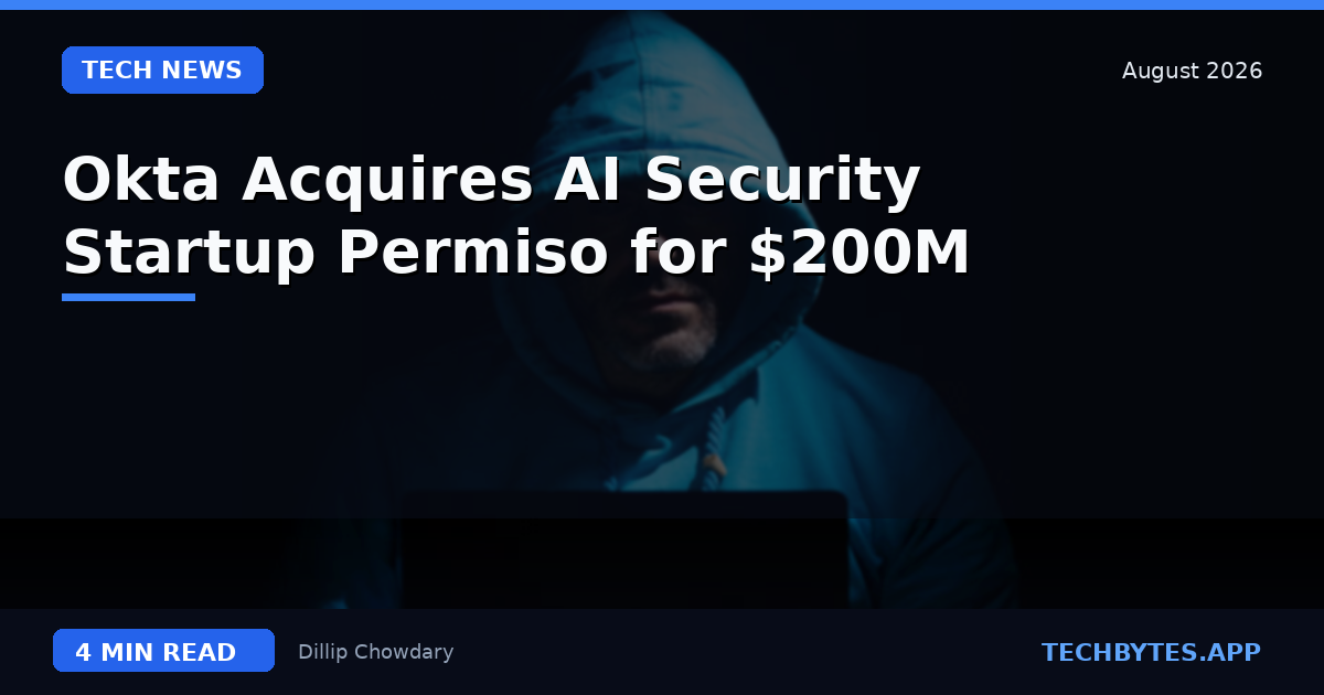 Okta Acquires AI Security Startup Permiso for $200M