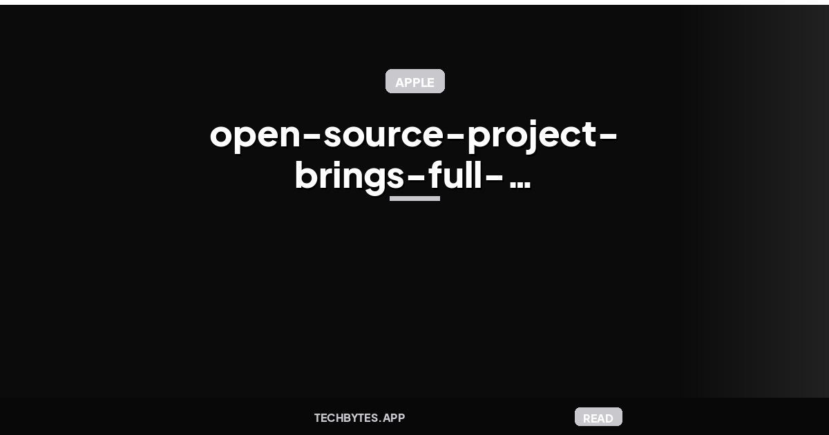 Open-Source Project Brings Full iOS 27 Virtualization to Apple Silicon