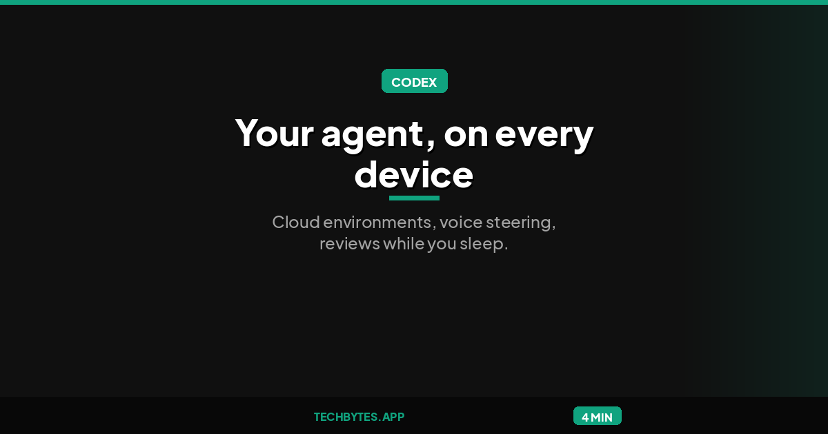 OpenAI Codex Adds Cloud Environments, Voice CLI and Code Review