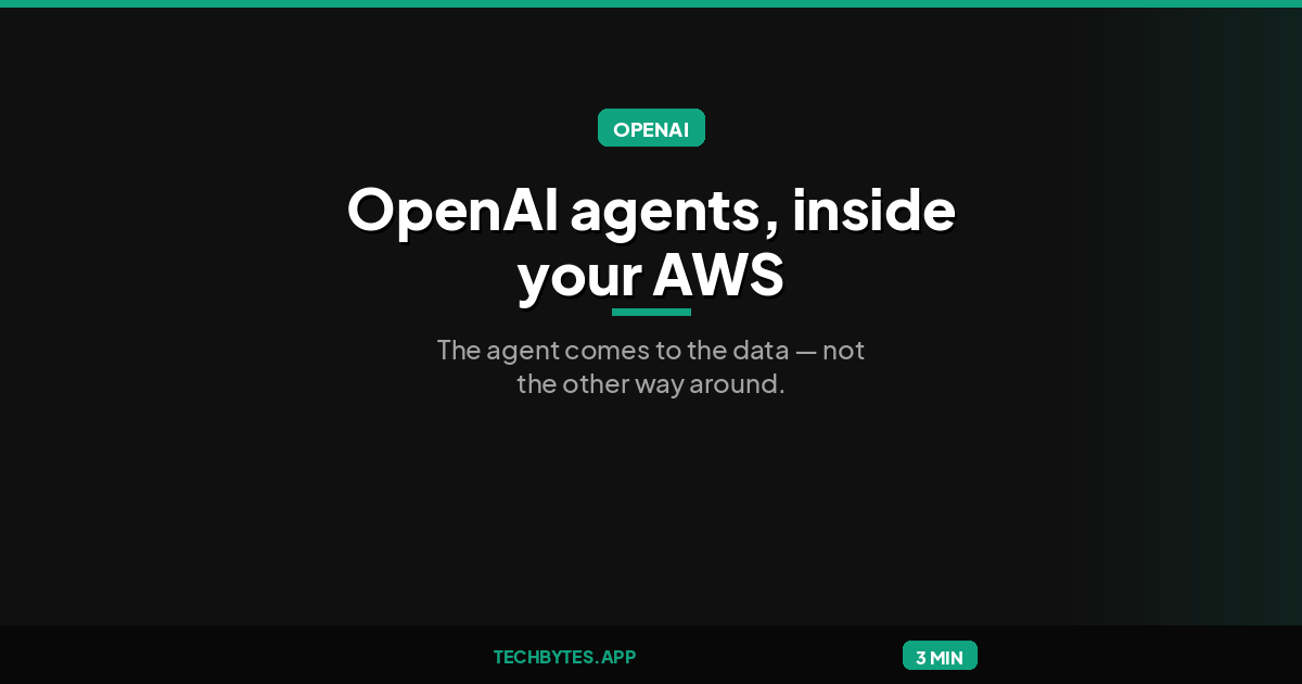 OpenAI Managed Agents Arrive on AWS Bedrock, Run Fully Inside AWS