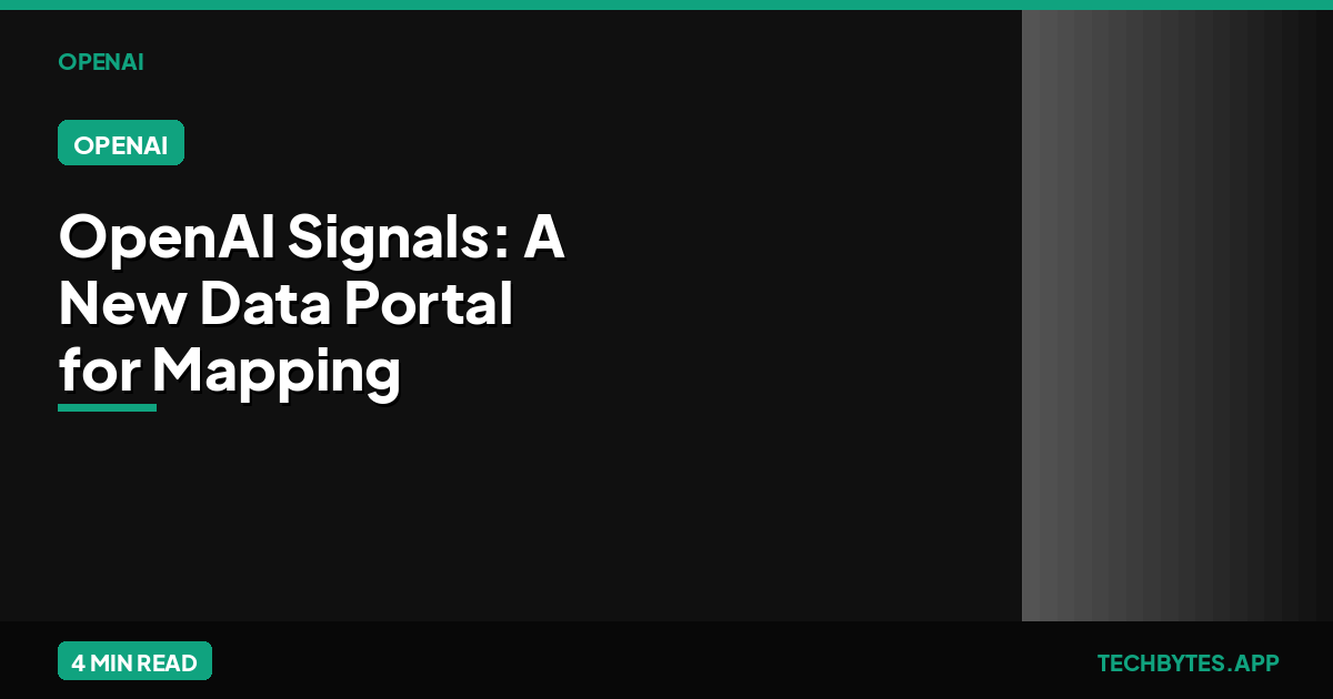 OpenAI Signals: A New Data Portal for Mapping the AI Economy