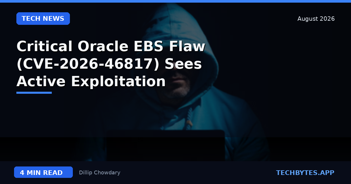 Critical Oracle EBS Flaw (CVE-2026-46817) Sees Active Exploitation