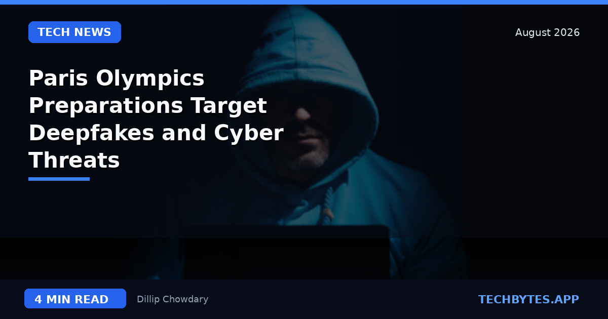 Paris Olympics Preparations Target Deepfakes and Cyber Threats