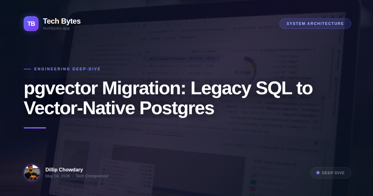 pgvector Migration: Legacy SQL to Vector-Native Postgres