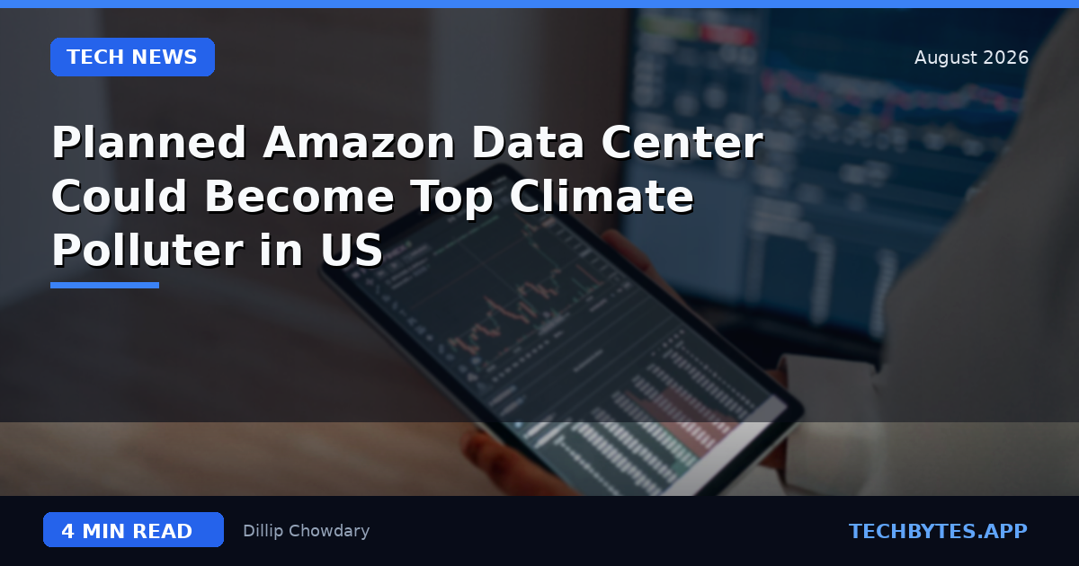 Planned Amazon Data Center Could Become Top Climate Polluter in US