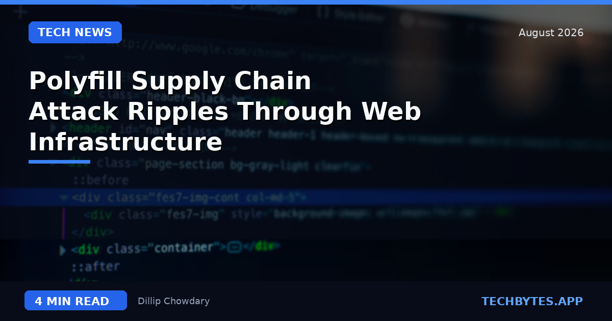 Polyfill Supply Chain Attack Ripples Through Web Infrastructure
