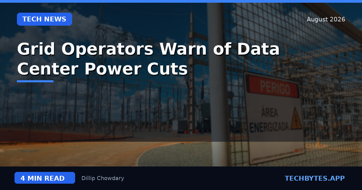 Grid Operators Warn of Data Center Power Cuts