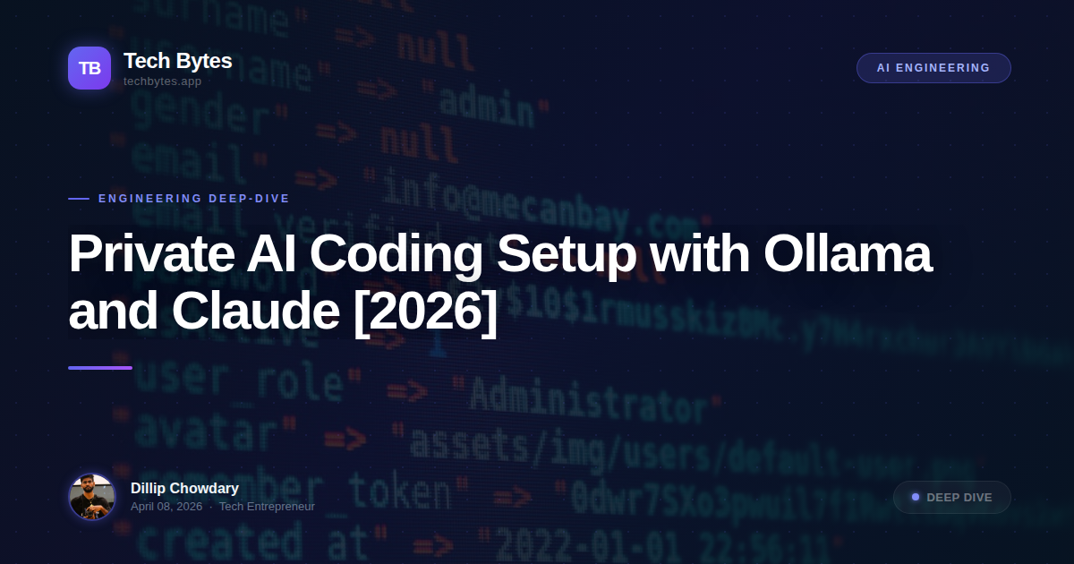 Private AI Coding Setup with Ollama and Claude [2026]