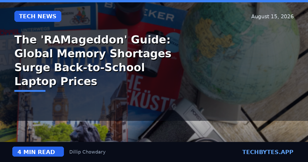 The 'RAMageddon' Guide: Global Memory Shortages Surge Back-to-School Laptop Prices
