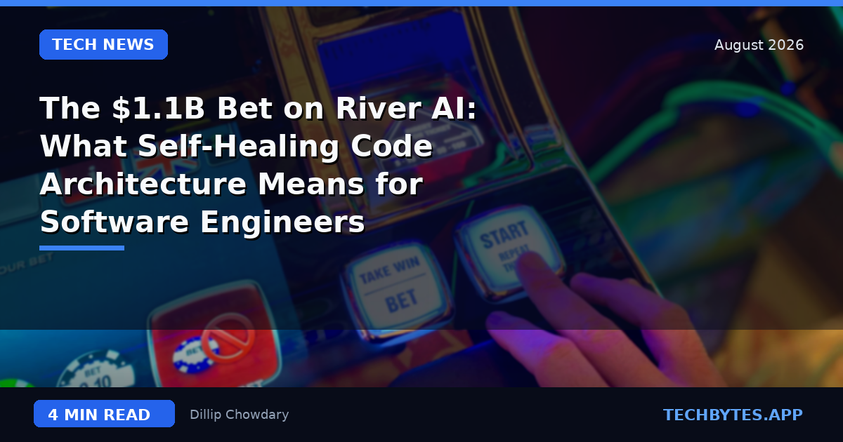 The $1.1B Bet on River AI: What Self-Healing Code Architecture Means for Software Engineers