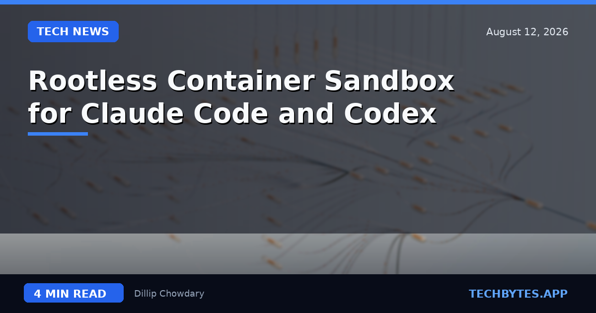 Rootless Container Sandbox for Claude Code and Codex