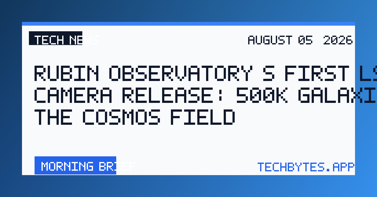 Rubin Observatory's first LSST Camera release: 500k galaxies in the COSMOS field