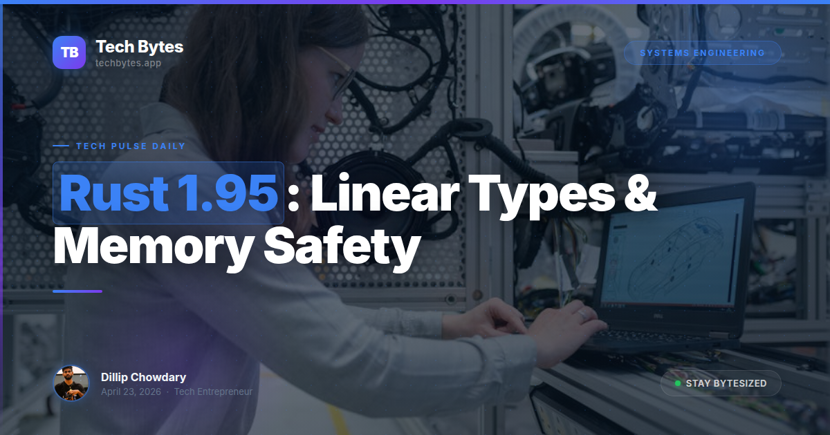 Rust 1.95: Linear Types and the Future of Memory Safety
