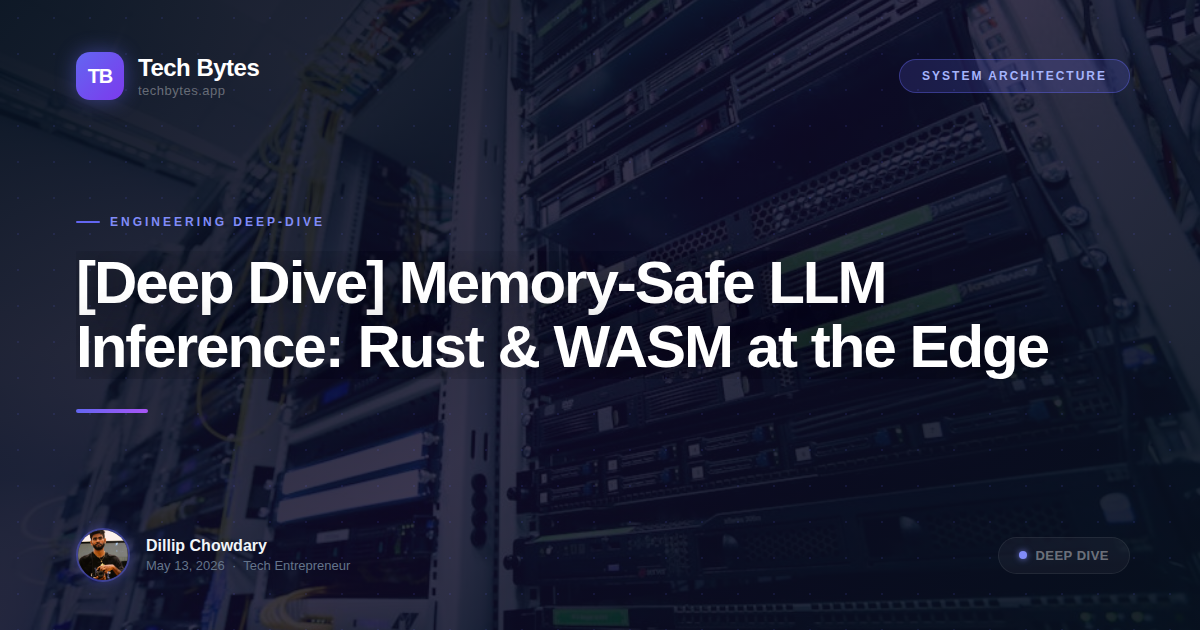 [Deep Dive] Memory-Safe LLM Inference: Rust & WASM at the Edge