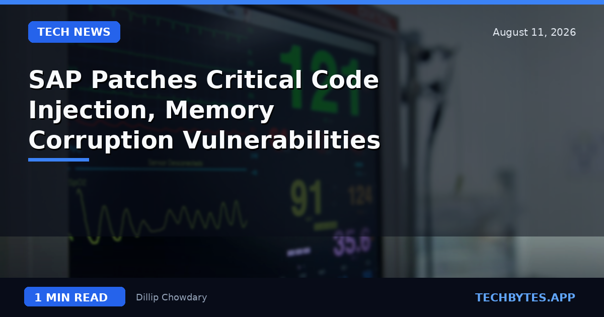 SAP Patches Critical Code Injection, Memory Corruption Vulnerabilities