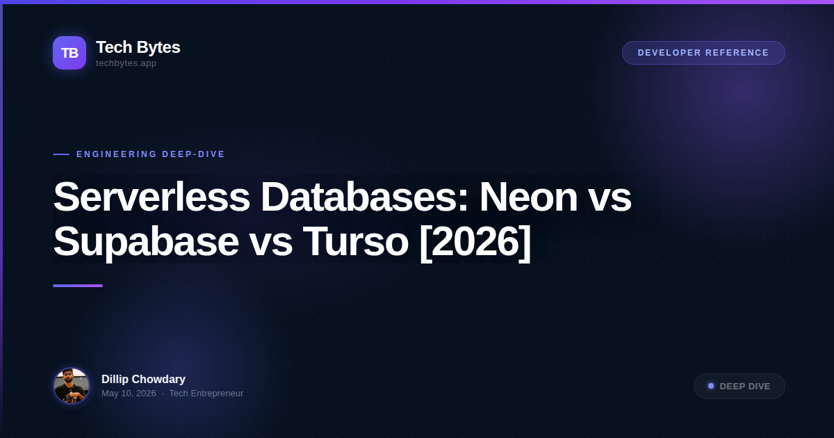 Serverless Databases: Neon vs Supabase vs Turso [2026]