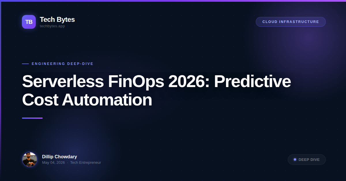 Serverless FinOps 2026: Predictive Cost Automation