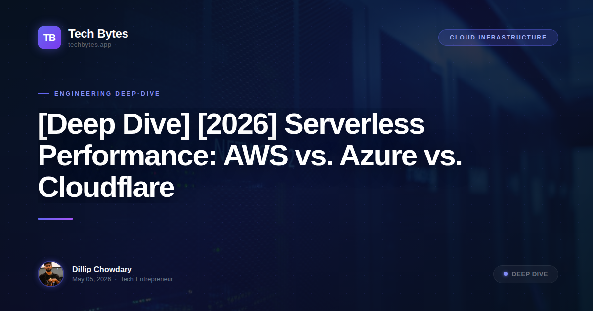 [Deep Dive] [2026] Serverless Performance: AWS vs. Azure vs. Cloudflare