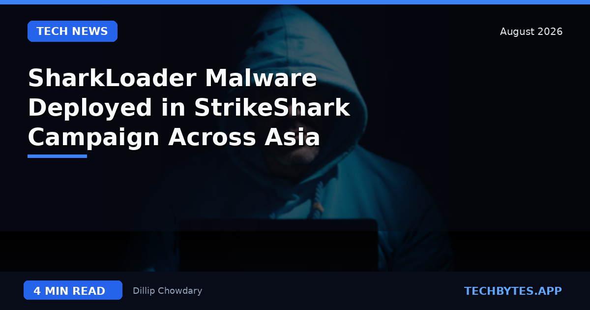 SharkLoader Malware Deployed in StrikeShark Campaign Across Asia